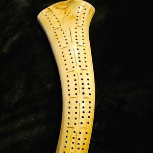 Handcrafted vintage antler cribbage board